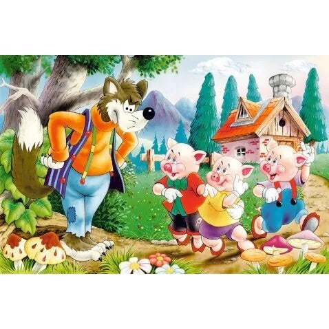 Castorland dėlionė Three Little Pigs 60 det.