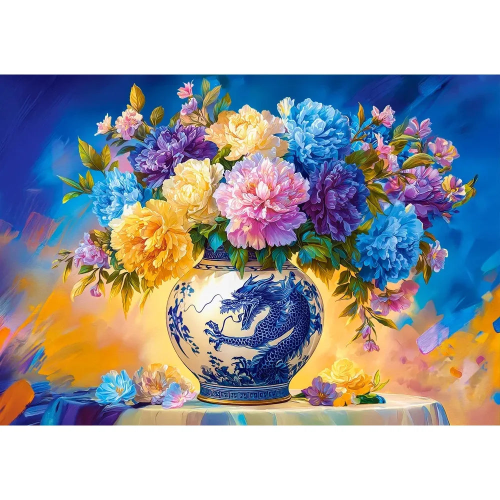 Castorland dėlionė Flowers in Chinese Porcelain 500 det