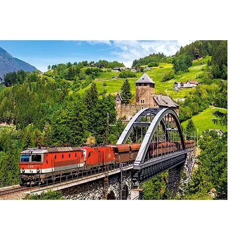Castorland dėlionė Train on the Bridge 500 det.