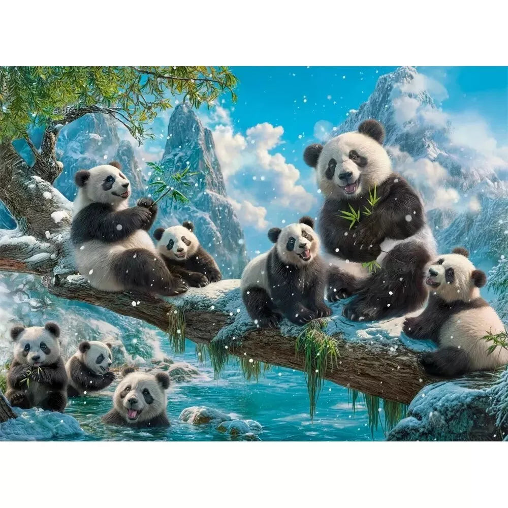 Castorland dėlionė Panda's Winter Fun 2000 det