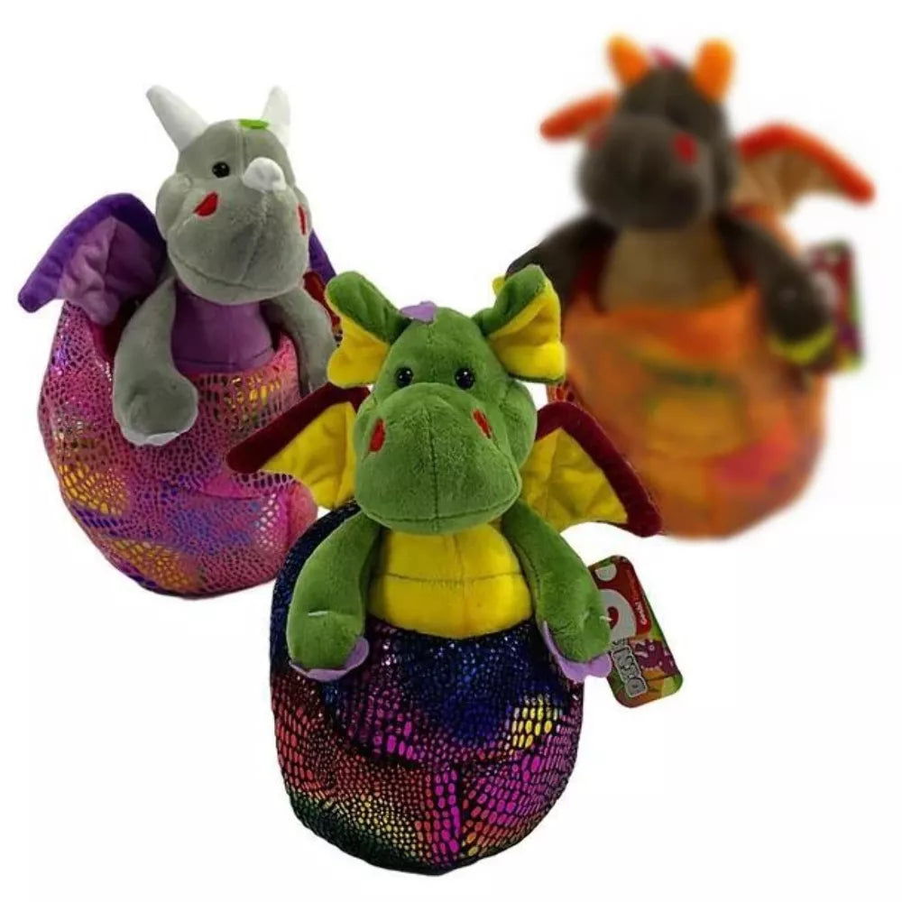 Minkštas drakonas kiaušinyje 20 cm