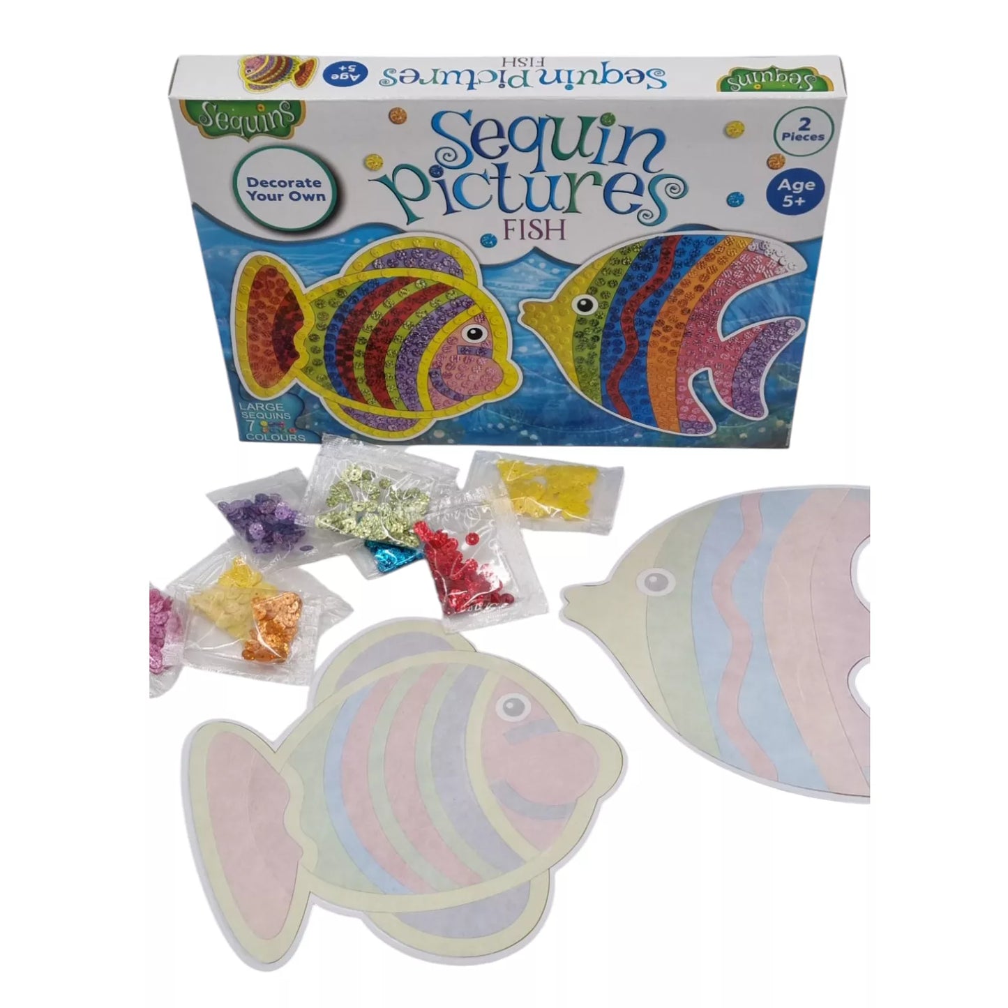Sequins kūrybos rinkinys su blizgučiais