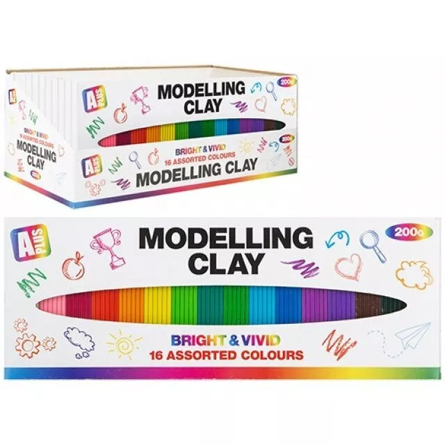 „Bright & Vivid“ 16 spalvų plastilino rinkinys 200 g
