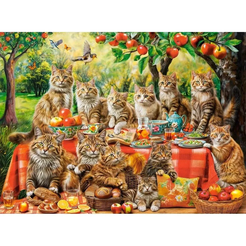 Castorland dėlionė Cat Family Reunion 3000 det.
