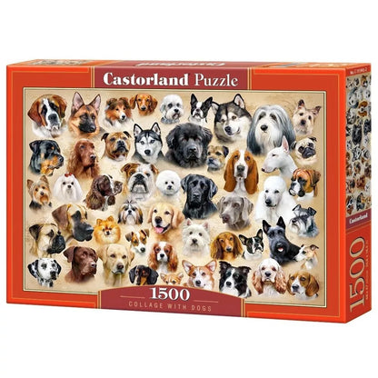 Castorland dėlionė Collage with Dogs 1500 det.