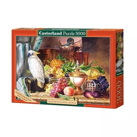 Castorland dėlionė Copy of Still Life With Fruit and a Cockatoo, Josef Schuster 3000 det.