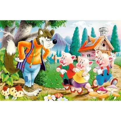 Castorland dėlionė Three Little Pigs  60 det.