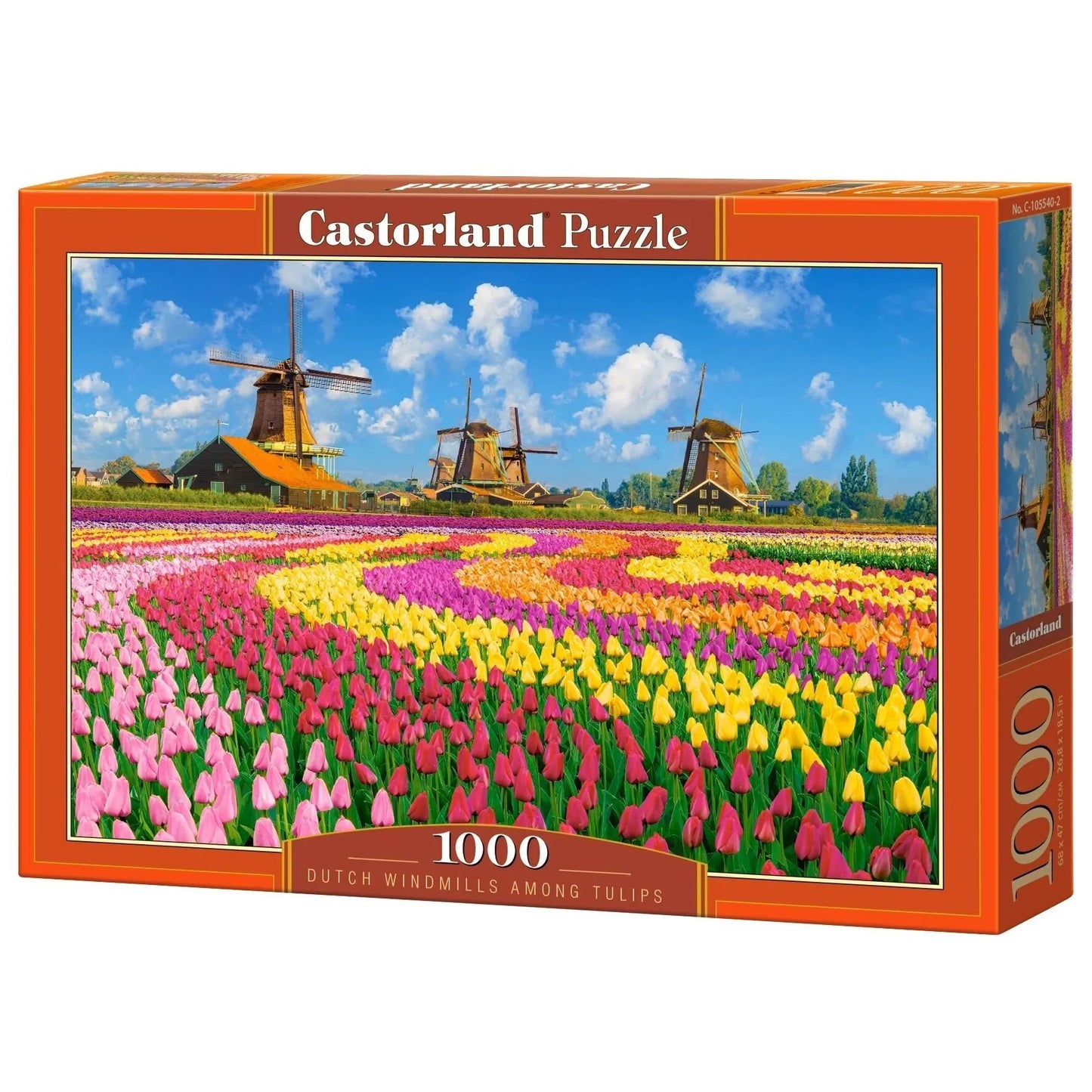 Castorland dėlionė Dutch Windmills Among Tulips 1000 det