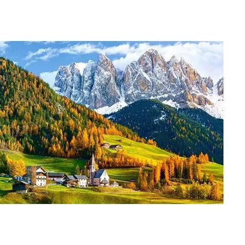 Castorland dėlionė CHURCH OF ST.MAGDALENA,DOLOMITES  2000 det.