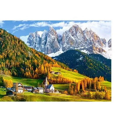 Castorland dėlionė CHURCH OF ST.MAGDALENA,DOLOMITES  2000 det.