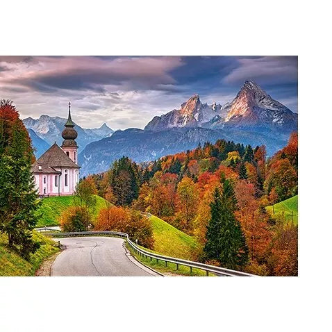 Castorland dėlionė Autumn in Bavarian Alps,Germany  2000 det.