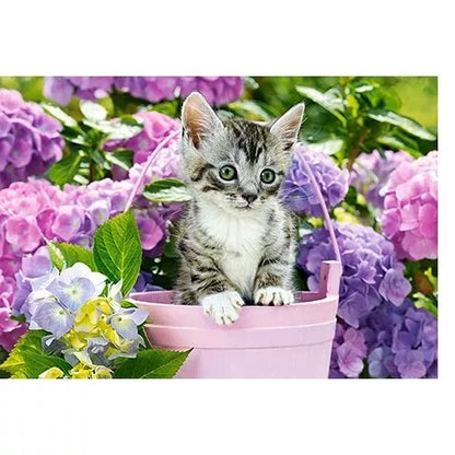 Castorland dėlionė Kitten In Basket 1500 det.