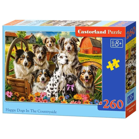 Castorland dėlionė Happy Dogs In The Countryside 260 det.