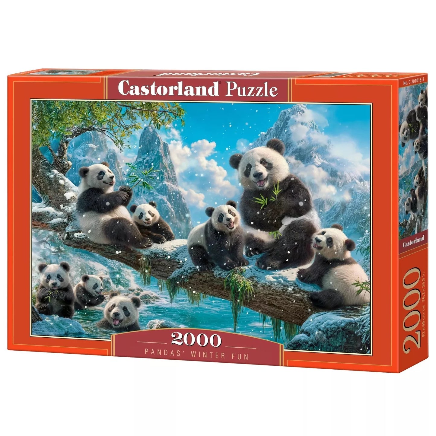 Castorland dėlionė Panda's Winter Fun 2000 det