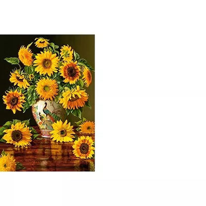 Castorland dėlionė Sunflowers in a Peacock Vase 1000 det.