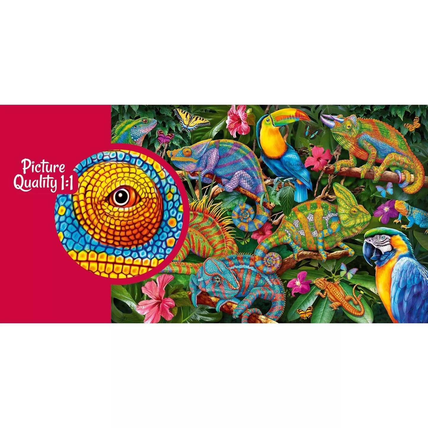 CherryPazzi dėlionė Amazing Chameleonas 2000 det.