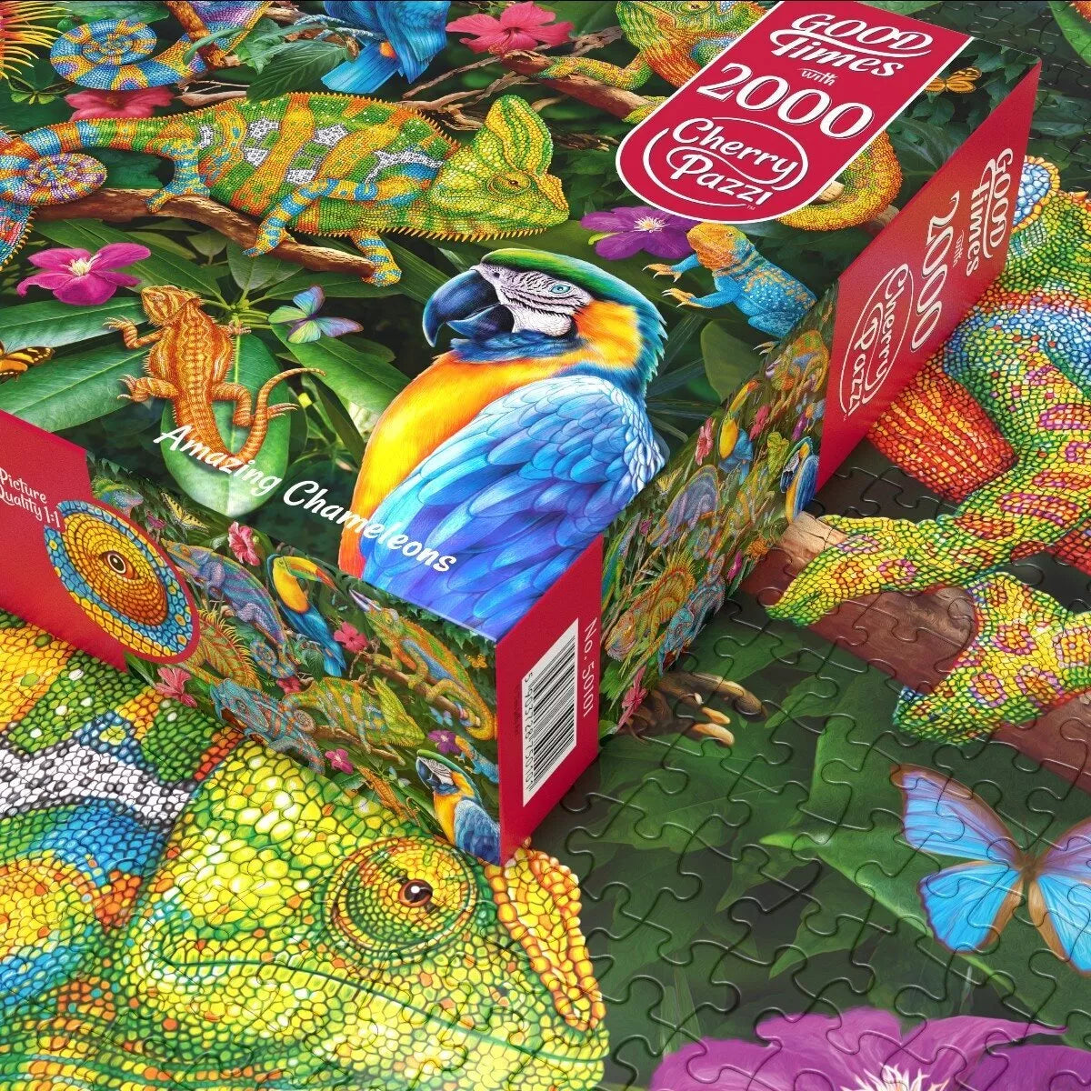 CherryPazzi dėlionė Amazing Chameleonas 2000 det.