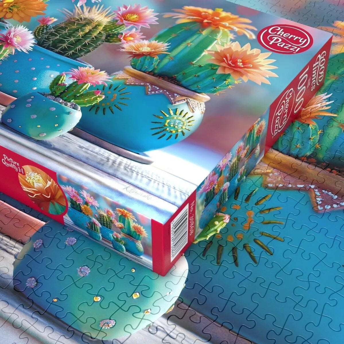 CherryPazzi dėlionė Bloomy Cactus Fireworks 1000 det