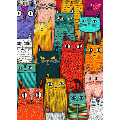 CherryPazzi dėlionė Cats Rule the World 1000 det