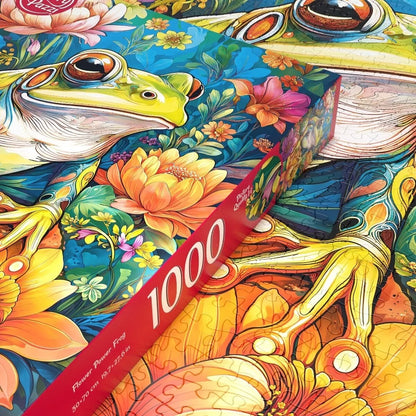 CherryPazzi dėlionė Flower Power Frog1000 det