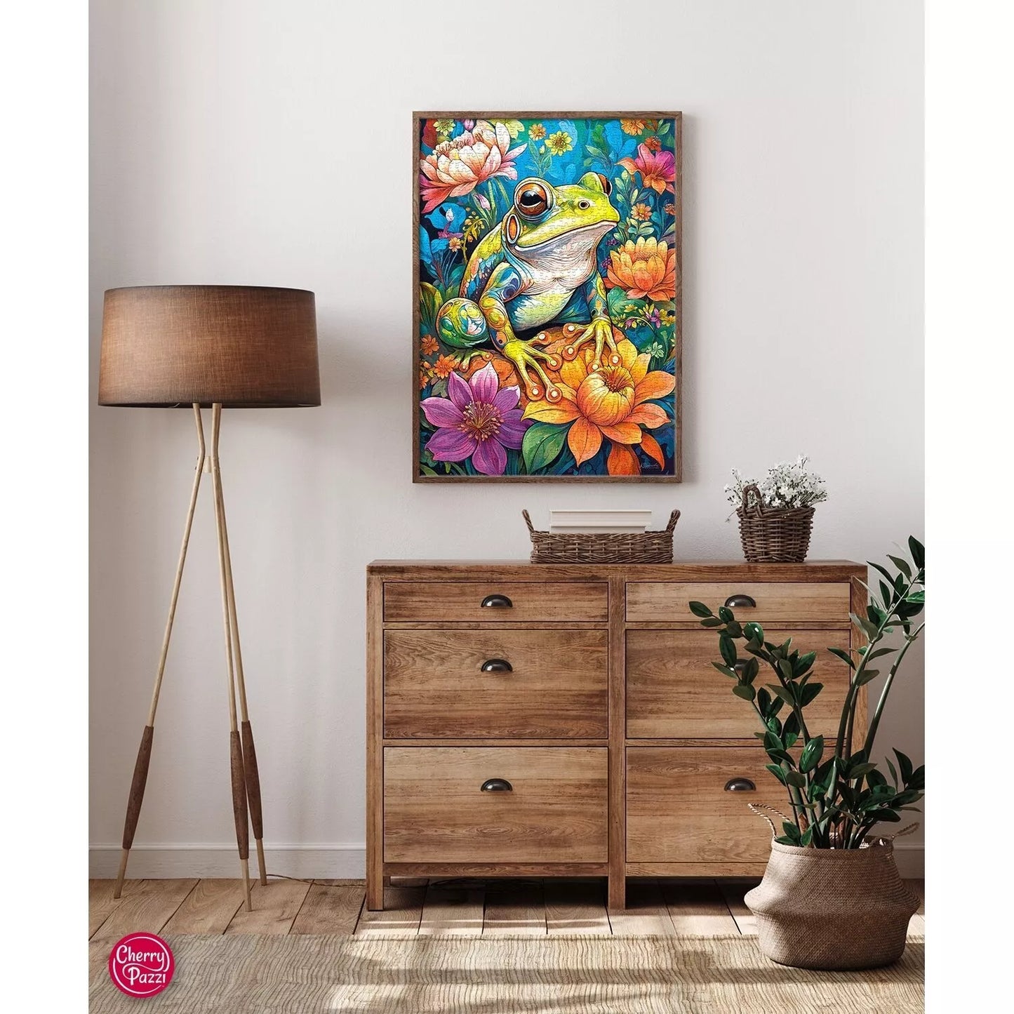 CherryPazzi dėlionė Flower Power Frog1000 det
