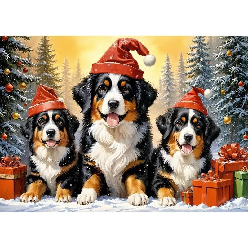 CherryPazzi dėlionė Holiday Puppies 1000 det