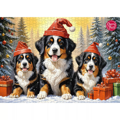 CherryPazzi dėlionė Holiday Puppies 1000 det