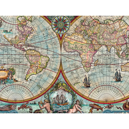 CherryPazzi dėlionė Great Discoveries World Map 2000 det.