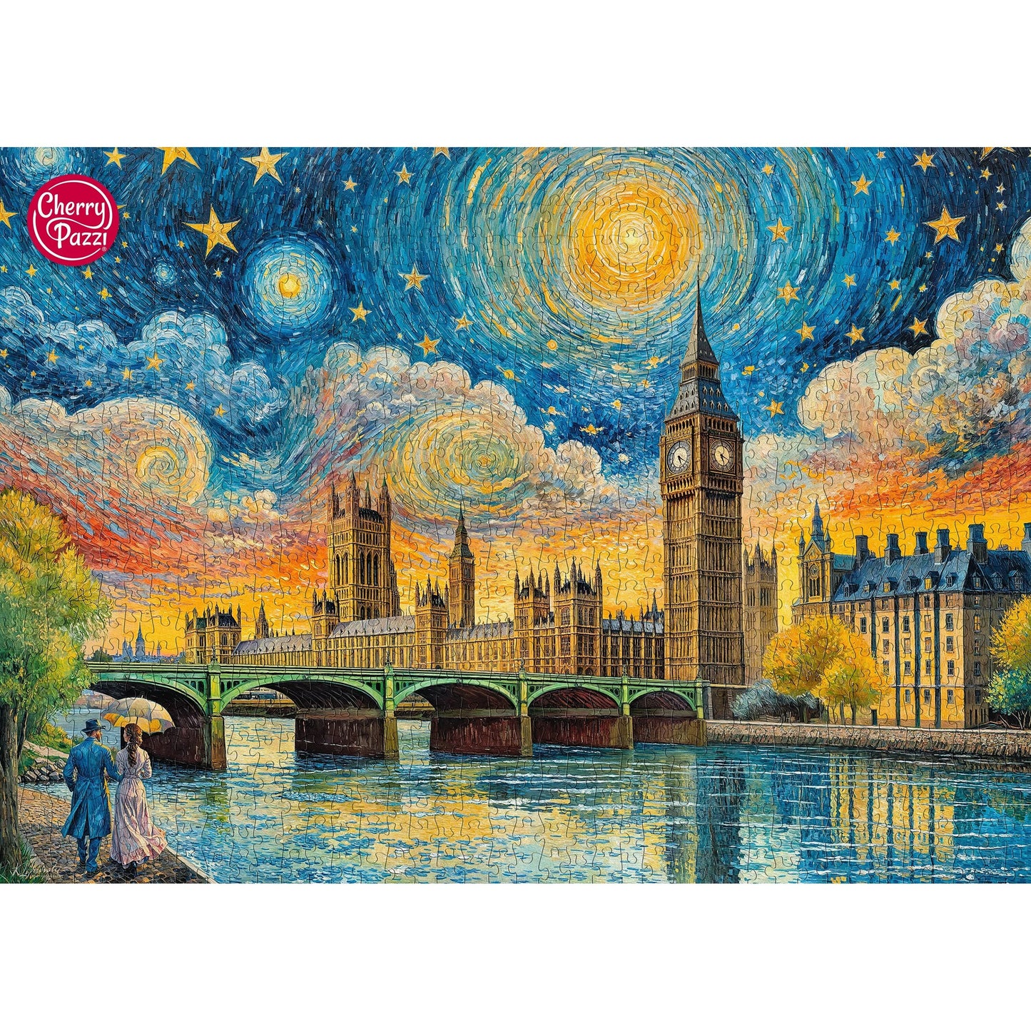 CherryPazzi dėlionė Impressionist Sky over London 1000 det