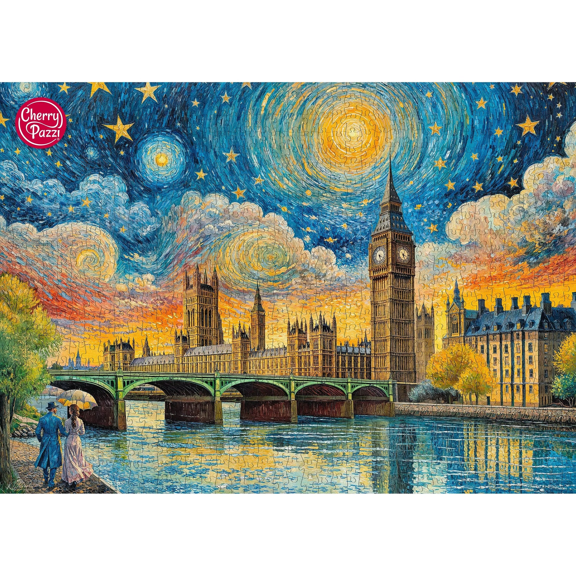 CherryPazzi dėlionė Impressionist Sky over London 1000 det