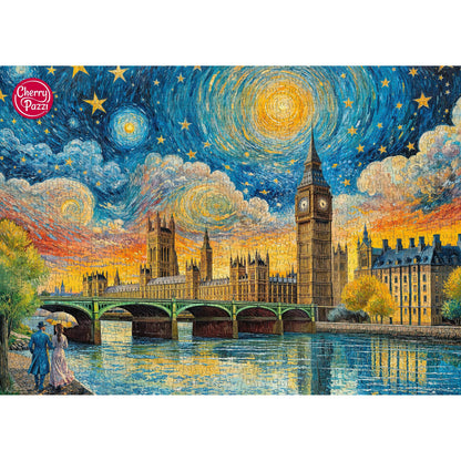 CherryPazzi dėlionė Impressionist Sky over London 1000 det