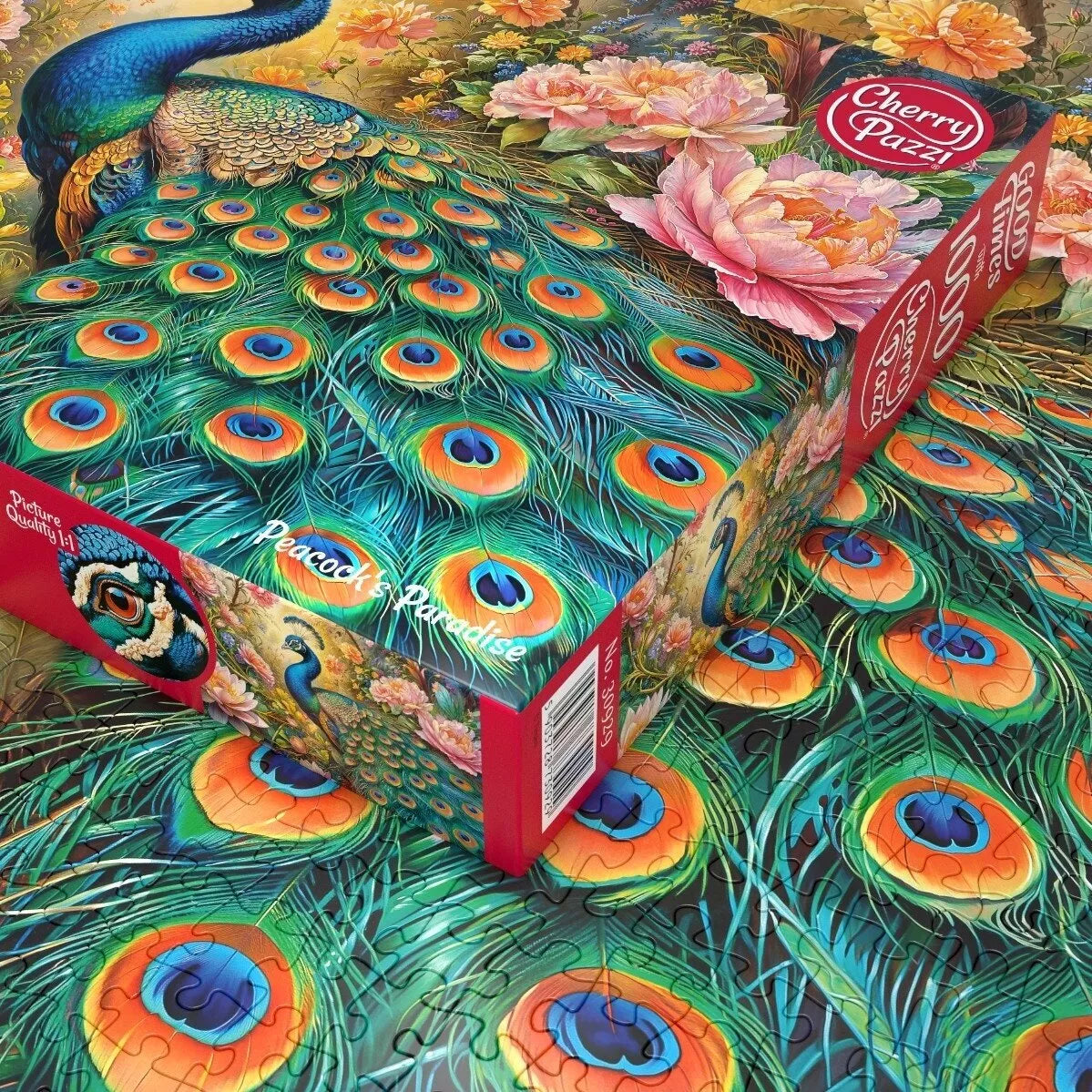 CherryPazzi dėlionė Peacok`s Paradise 1000 det