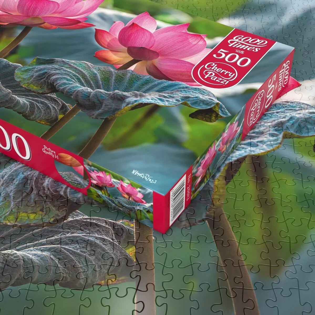 CherryPazzi dėlionė Pink Lotus flowers 500 det
