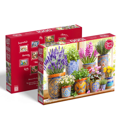 CherryPazzi dėlionė  Pottery in Bloom 1000 det