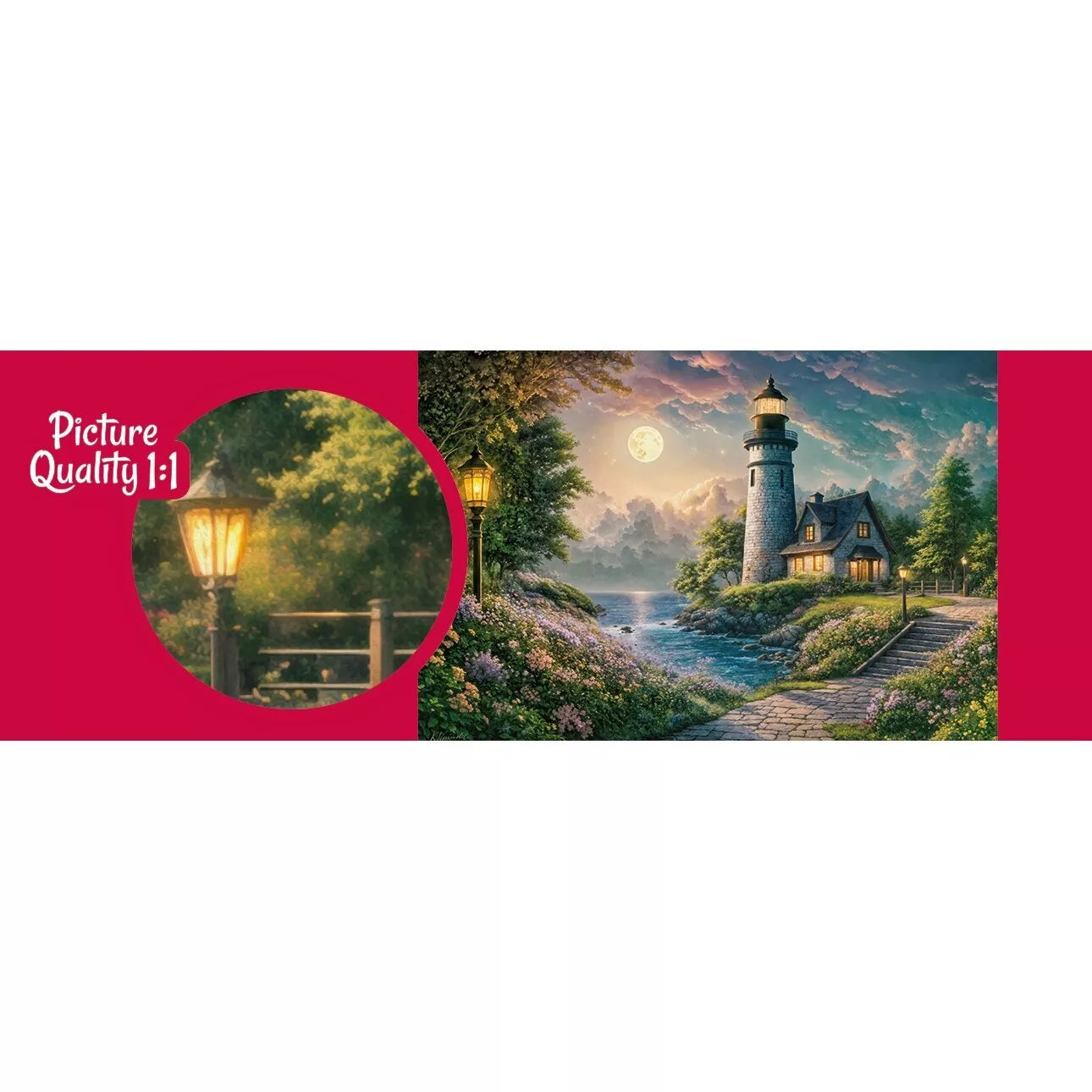 CherryPazzi dėlionė Moonlight Lighthouse 500 det