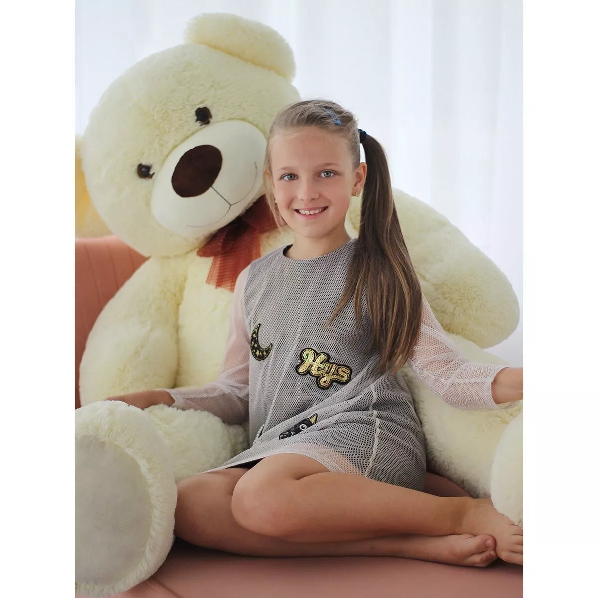Fancy minkštas meškinas Meduolis sėdintis 78 cm