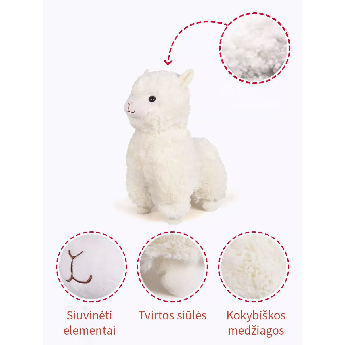 Fancy minkšta Alpaka 38 cm
