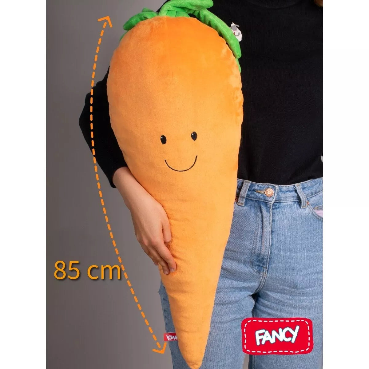 Fancy minkštas žaislas pagalvė Morka 85 cm