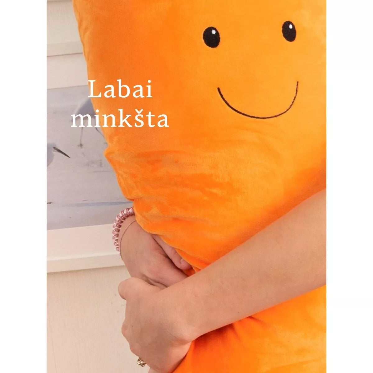 Fancy minkštas žaislas pagalvė Morka 85 cm
