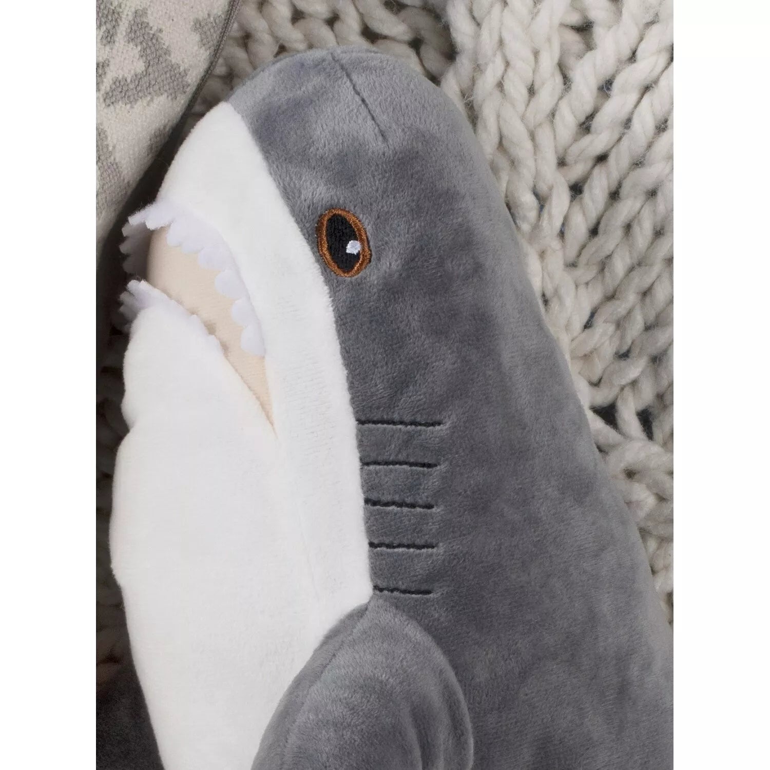 Fancy minkštas žaislas ryklys pilkas 47 cm