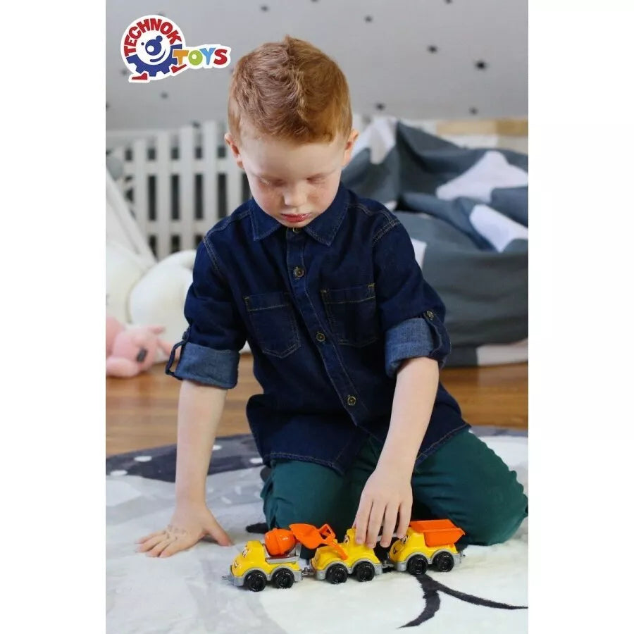 Technok mini statybos transporto rinkinys 3 vnt