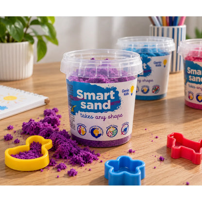 Genio kids išmanusis smėlis rinkinys 5 spalvos, 750 g