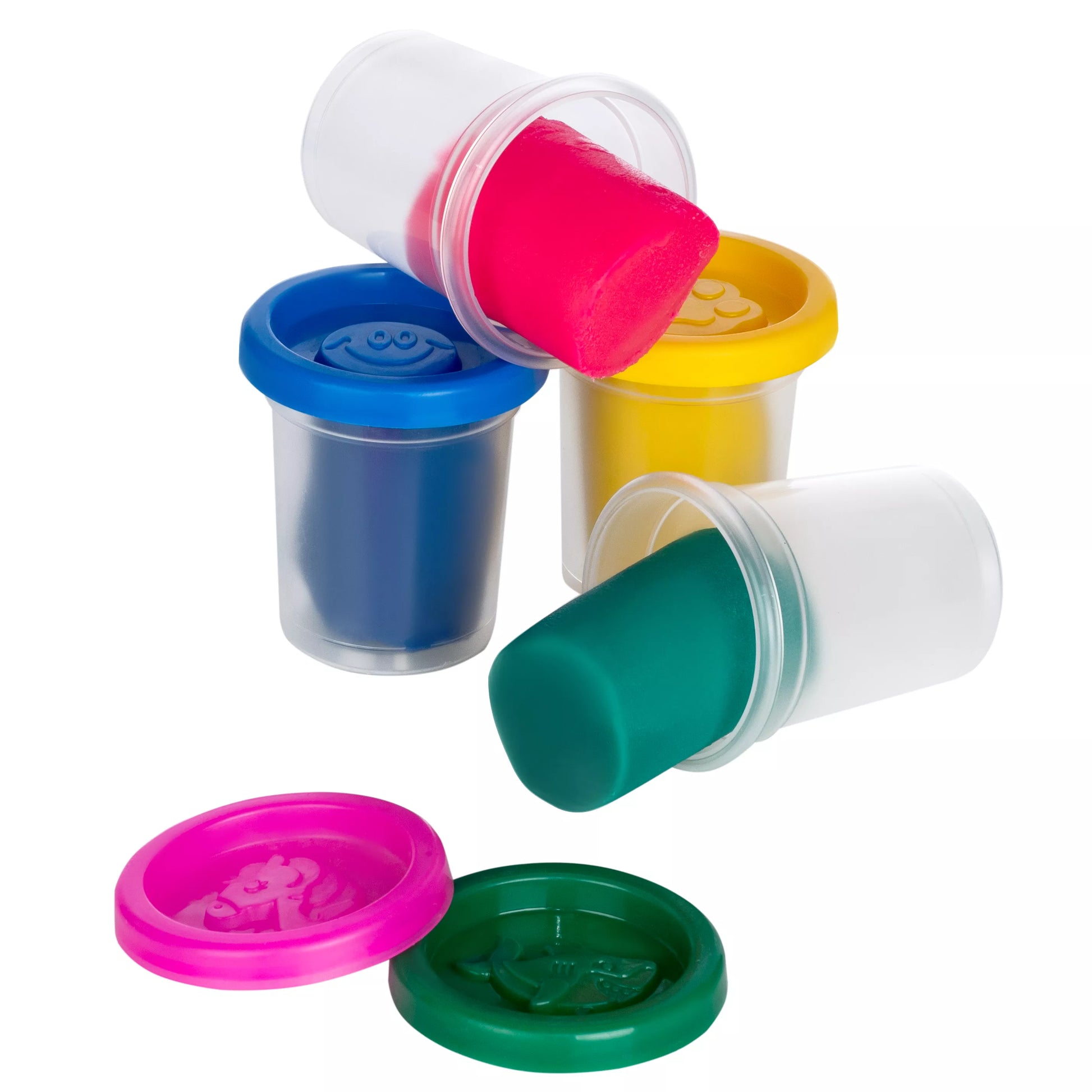 Genio Kids natūralus plastilinas - modelinas  4 šviečiančios tamsoje spalvos po 50 g