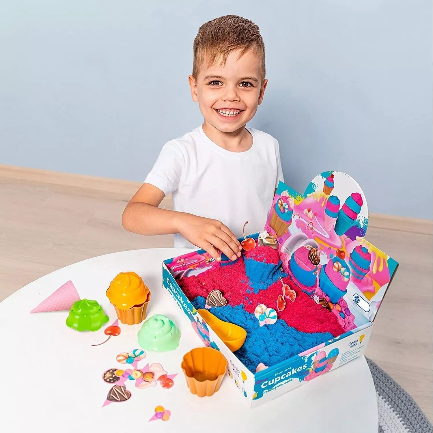 Genio kids rinkinys išmanusis smėlis Keksiukai ir ledai, 1 kg