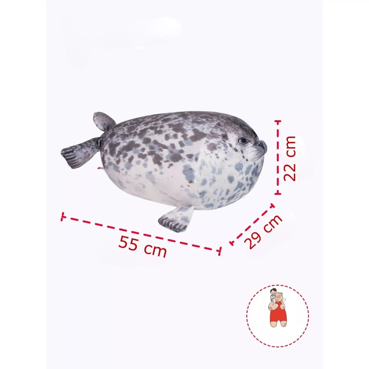 Fancy minkštas žaislas Ruonis 50 cm