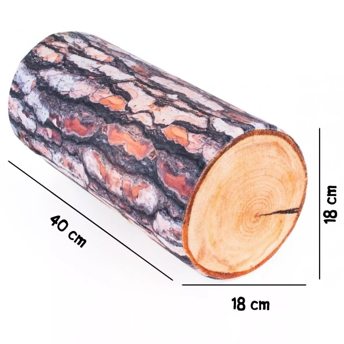 Fancy minkštas žaislas pušies rąstas 38 cm