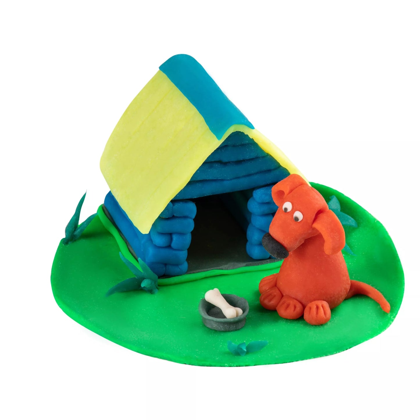 Natūralaus plastilino  modelino rinkinys Fantazijų puokštė Genio Kids 20 spalvų