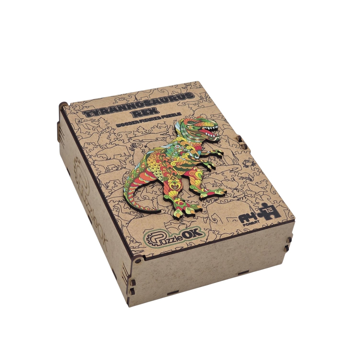PUZZLEOK medinė dėlionė Dinozauras 72 det