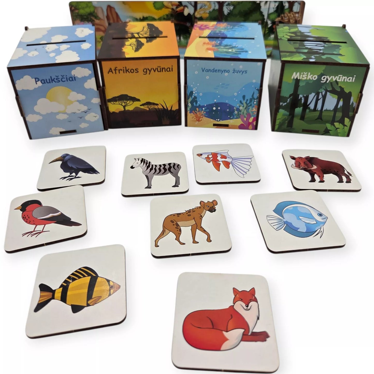 PuzzleOK rūšiuokliai Montessori Magiška gamta 40 el