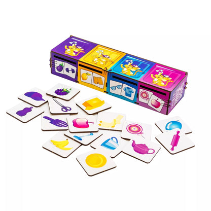 PuzzleOK rūšiuokliai Montessori Spalvos